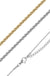 Stainless Steel Twisted Round Link Chain Necklace - LECCE