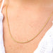 Stainless Steel Twisted Round Link Chain Necklace - LECCE