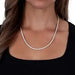Sterling Silver 3MM Rope Chain Necklace - LECCE