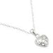Sterling Silver Curly Heart Necklace - LECCE
