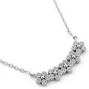 Sterling Silver Flowers Necklace - LECCE