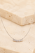Sterling Silver Flowers Necklace on cream stone background