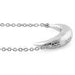 Sterling Silver Half Moon Necklace - LECCE