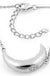 Sterling Silver Half Moon Necklace - LECCE