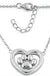 Sterling Silver Heart Paw Necklace - LECCE