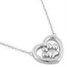 Sterling Silver Heart Paw Necklace - LECCE