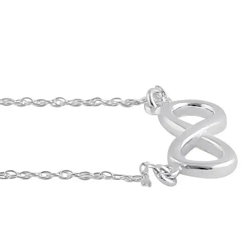 Sterling Silver Infinity Sign Necklace - LECCE