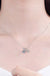 Sterling Silver Moissanite Bicycle Pendant Necklace - LECCE