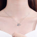 Sterling Silver Moissanite Bicycle Pendant Necklace - LECCE
