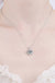Sterling Silver Moissanite Heart Pendant Necklace - LECCE