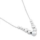 Sterling Silver Tier Bead Necklace - LECCE