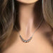 Sterling Silver Tier Bead Necklace - LECCE