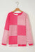 Stripe Patchwork Long Sleeve Top - LECCE