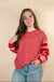 Striped V Neck Long Sleeve - LECCE