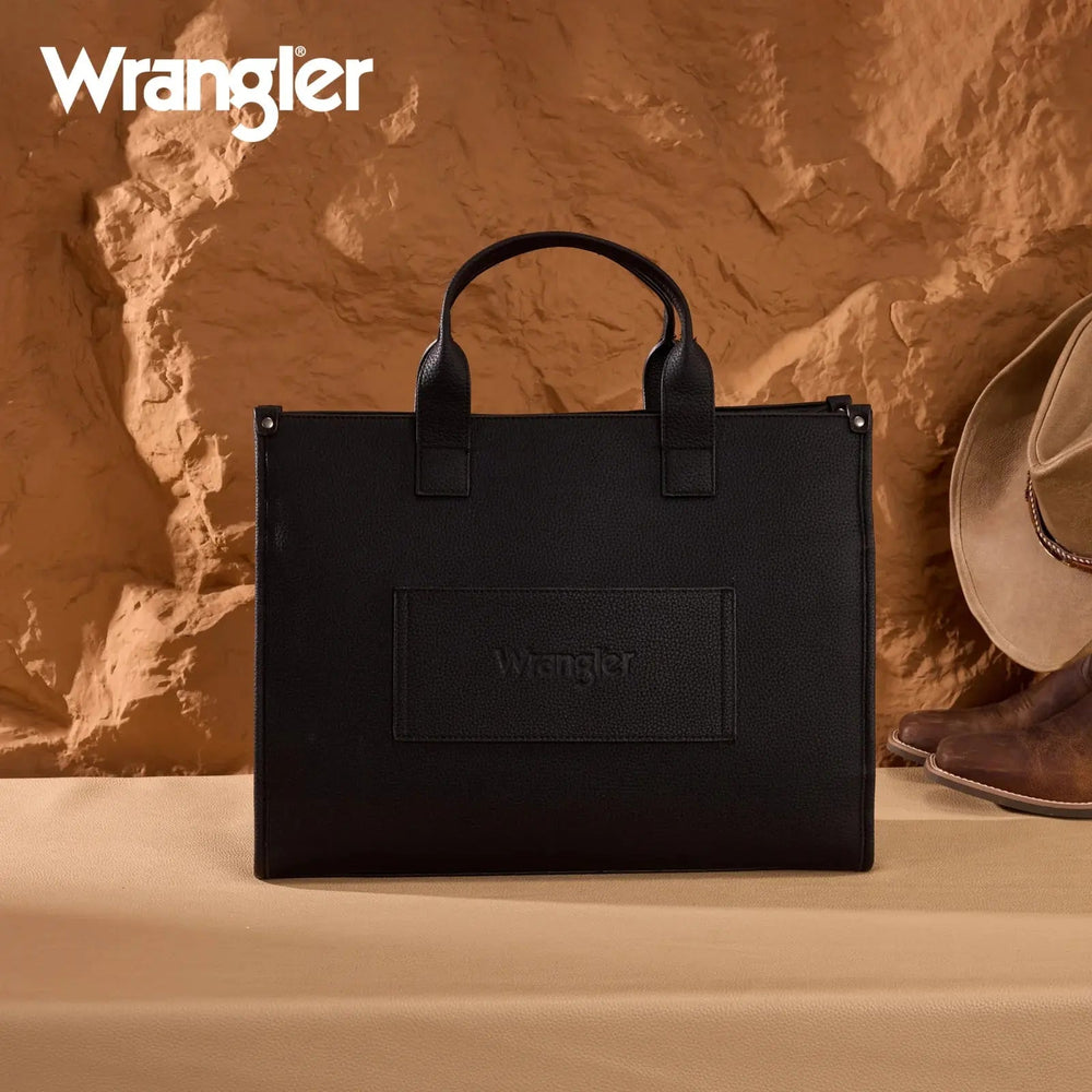 Structured Wrangler Work Tote with Pouch - LECCE