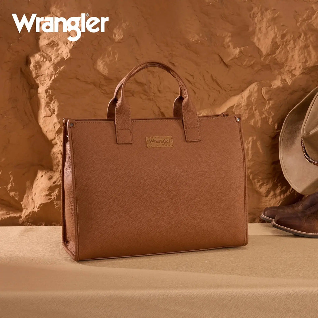 Structured Wrangler Work Tote with Pouch