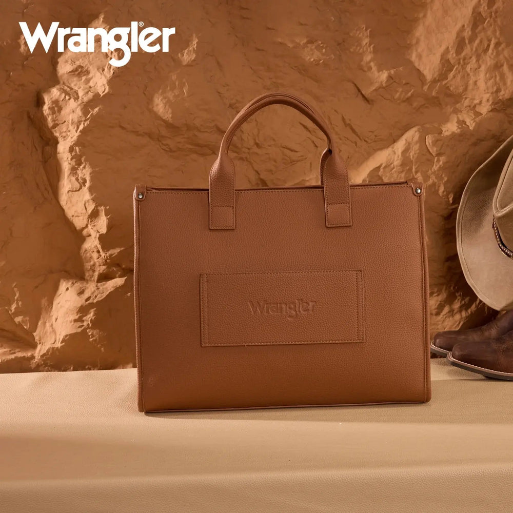 Structured Wrangler Work Tote with Pouch - LECCE