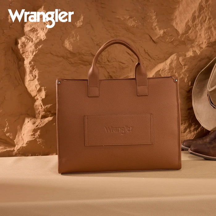 Structured Wrangler Work Tote with Pouch - LECCE