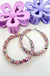 Summertime Glitter Hoops Earrings - LECCE