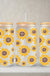 Sunflowers | 20 oz Glass Tumbler with Bamboo Lid & Straw - LECCE