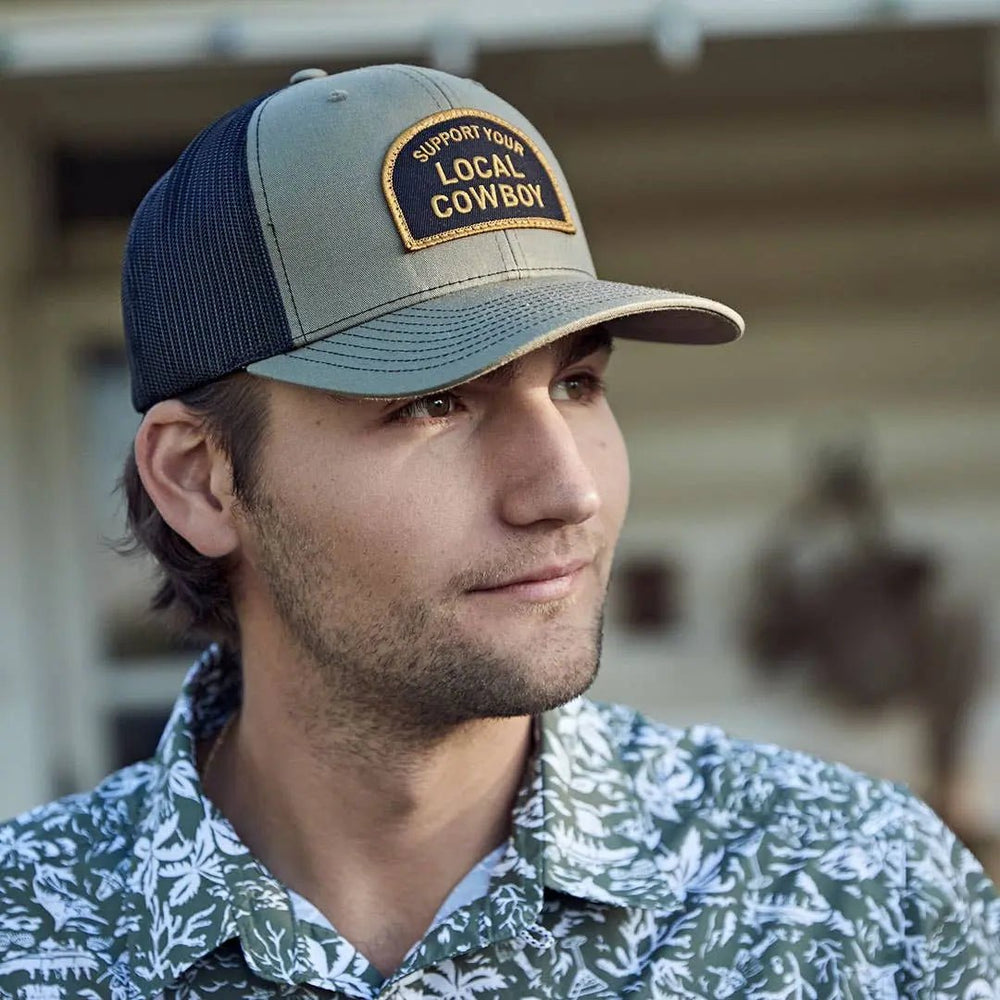 Support Your Local Cowboy Trucker Hat - LECCE
