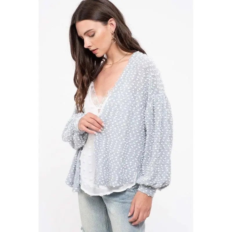 Swiss Dot Knit Cardigan - LECCE