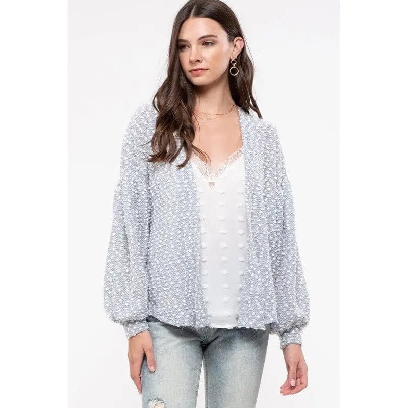 Swiss Dot Knit Cardigan