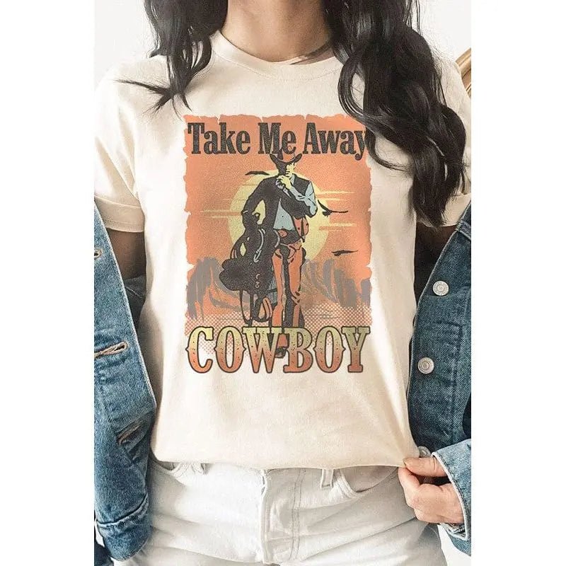 Take Me Away Cowboy Tee - LECCE