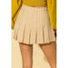 Tease Me Plaid Pleated Skater Mini Skirt - LECCE