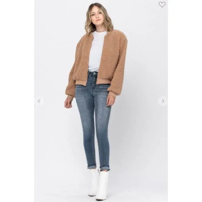 Chaqueta bomber de peluche