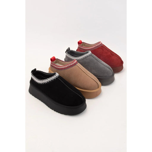 Tessa Artisan Binding Cuff Platform Cozy Slipper - LECCE