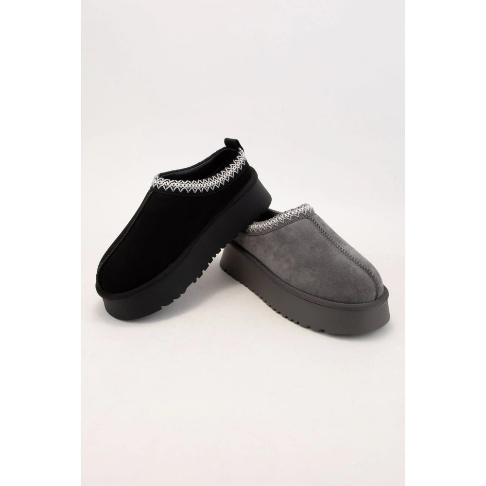 Tessa Artisan Binding Cuff Platform Cozy Slipper - LECCE