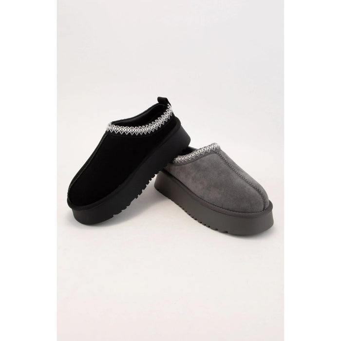 Tessa Artisan Binding Cuff Platform Cozy Slipper - LECCE