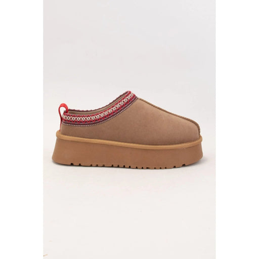 Tessa Artisan Binding Cuff Platform Cozy Slipper - LECCE