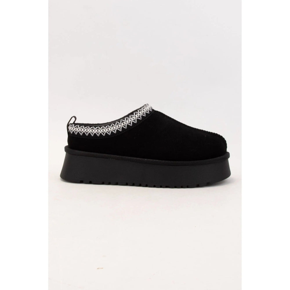 Tessa Artisan Binding Cuff Platform Cozy Slipper - LECCE