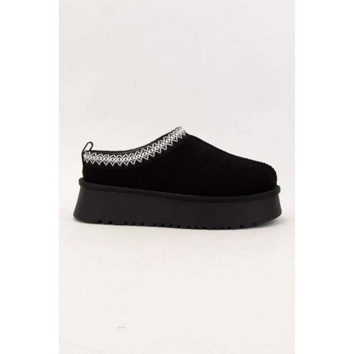 Tessa Artisan Binding Cuff Platform Cozy Slipper - LECCE