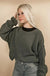 Textured Knit Drop Shoulder Sweater - LECCE