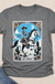 The Cowboy Tarot Card T-shirt flat lay