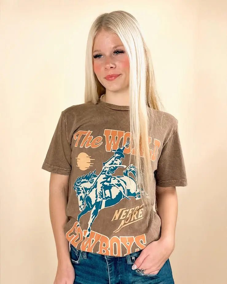 The World Needs More Cowboys Graphic Top - LECCE