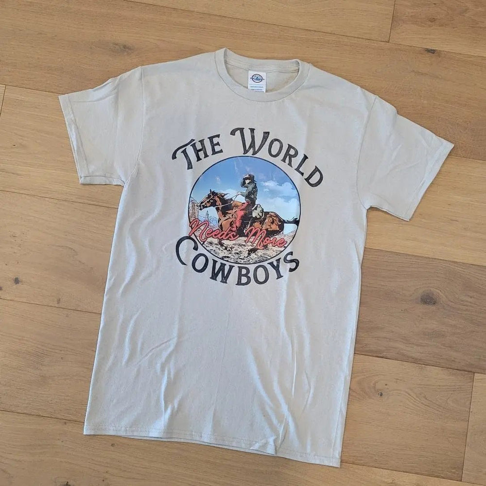 The World Needs More Cowboys Tee - LECCE