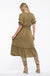 Tiered Hem Midi Dress - LECCE
