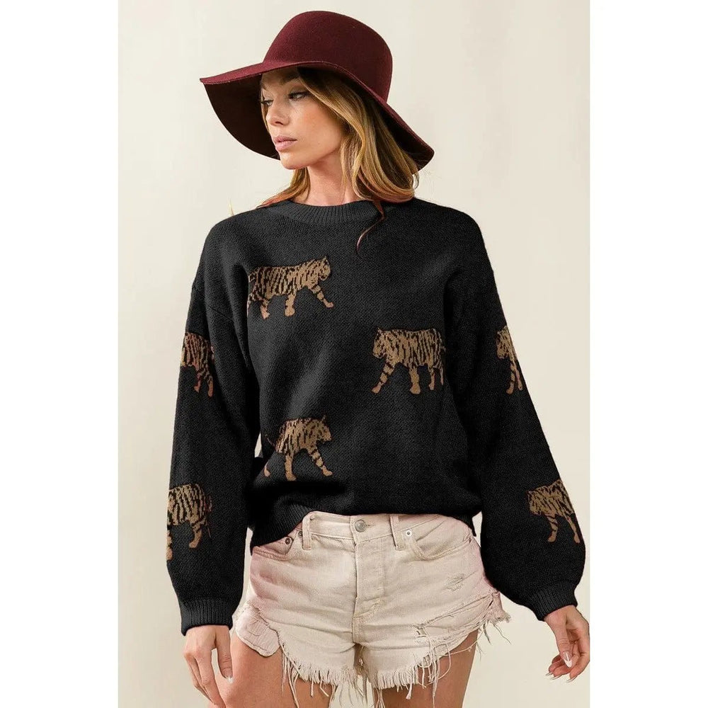 Tiger Pattern Sweater - LECCE
