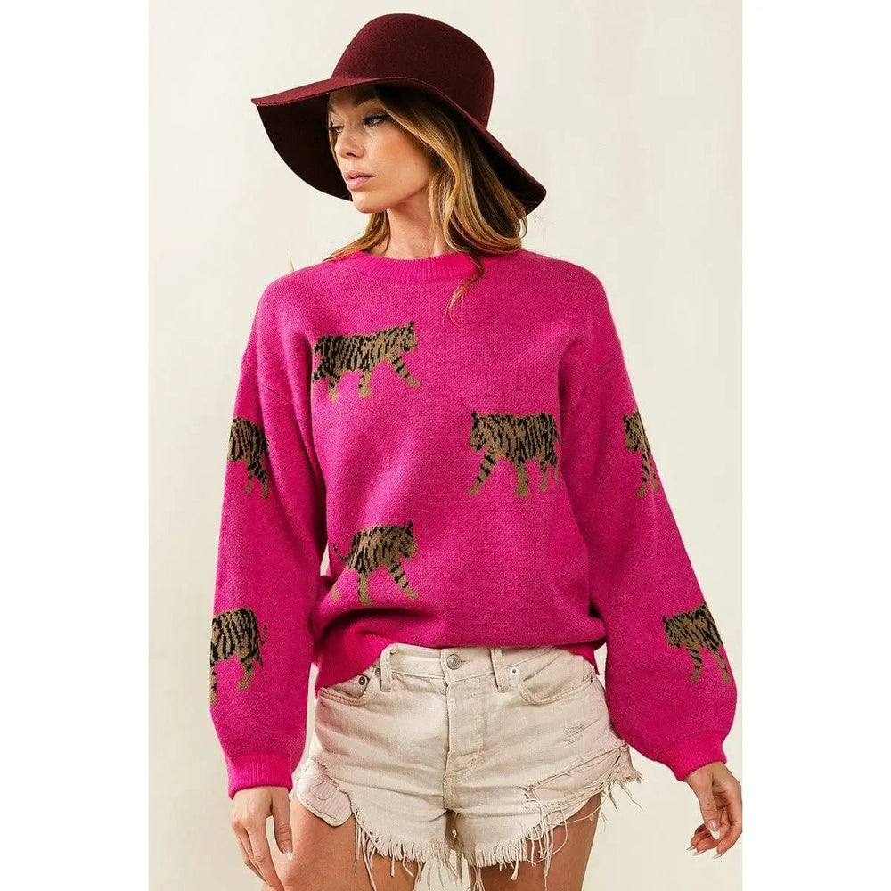 Tiger Pattern Sweater - LECCE