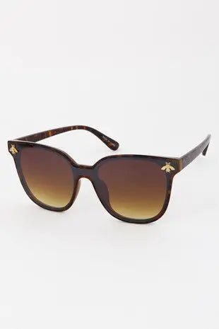 Tortoiseshell Sunglasses with Butterfly Studs - LECCE