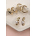 Trio Hoop Mini Huggie Earrings - LECCE