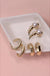 Trio Hoop Mini Huggie Earrings - LECCE