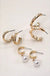 Trio Hoop Pearl Earringstrio Hoop Pearl Earrings - LECCE