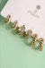 Trio Rhinestone Textured Huggie Hoop Earrings - LECCE