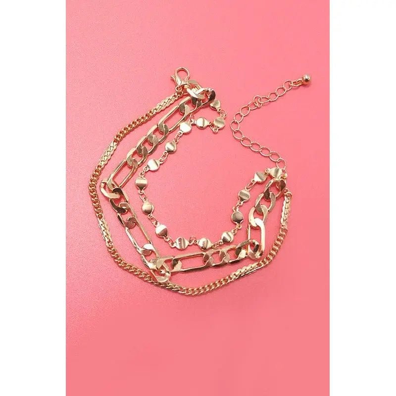 Triple Multi Layer Bracelets