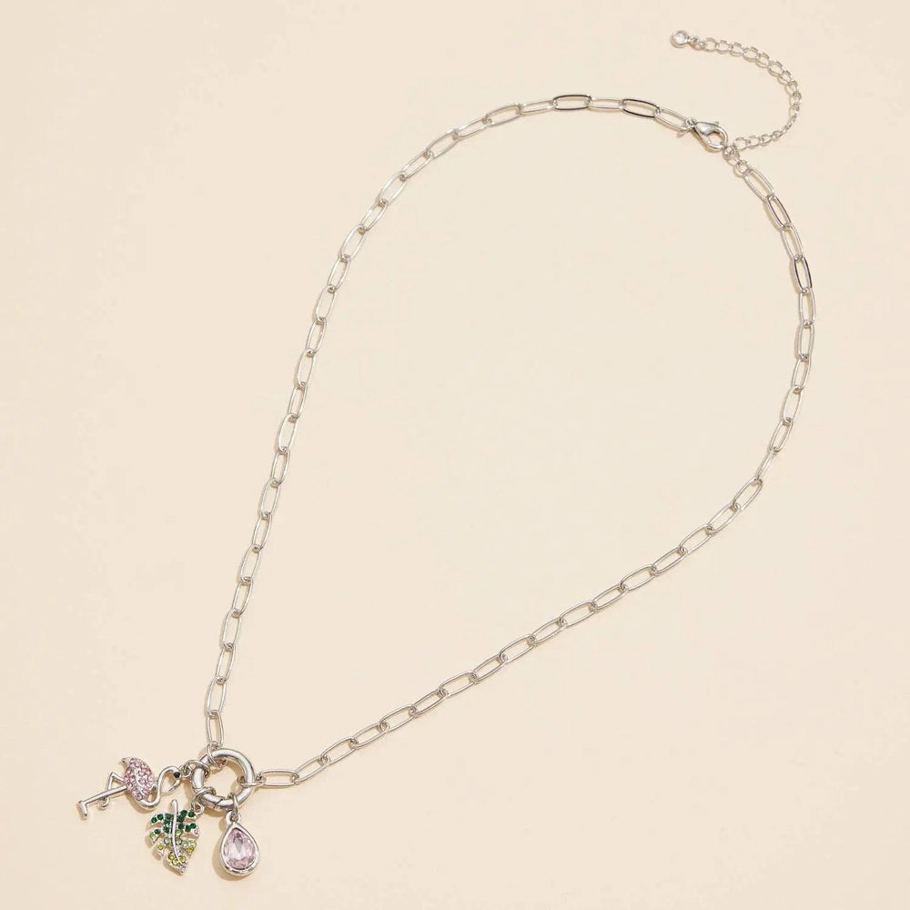 Tropical Vibes Gold Dipped 18K Charm Necklace - LECCE